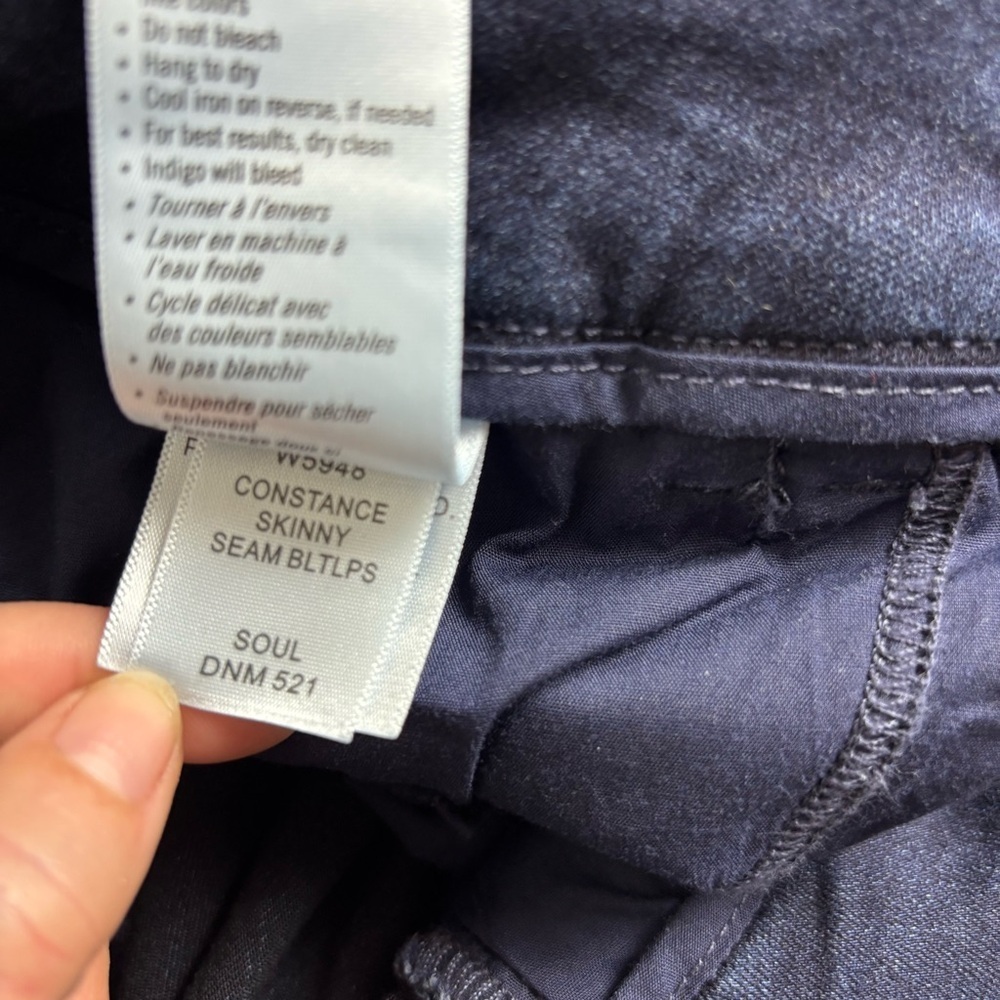 PAIGE Constance skinny jeans 29 dark wash split hem - Picture 11 of 11